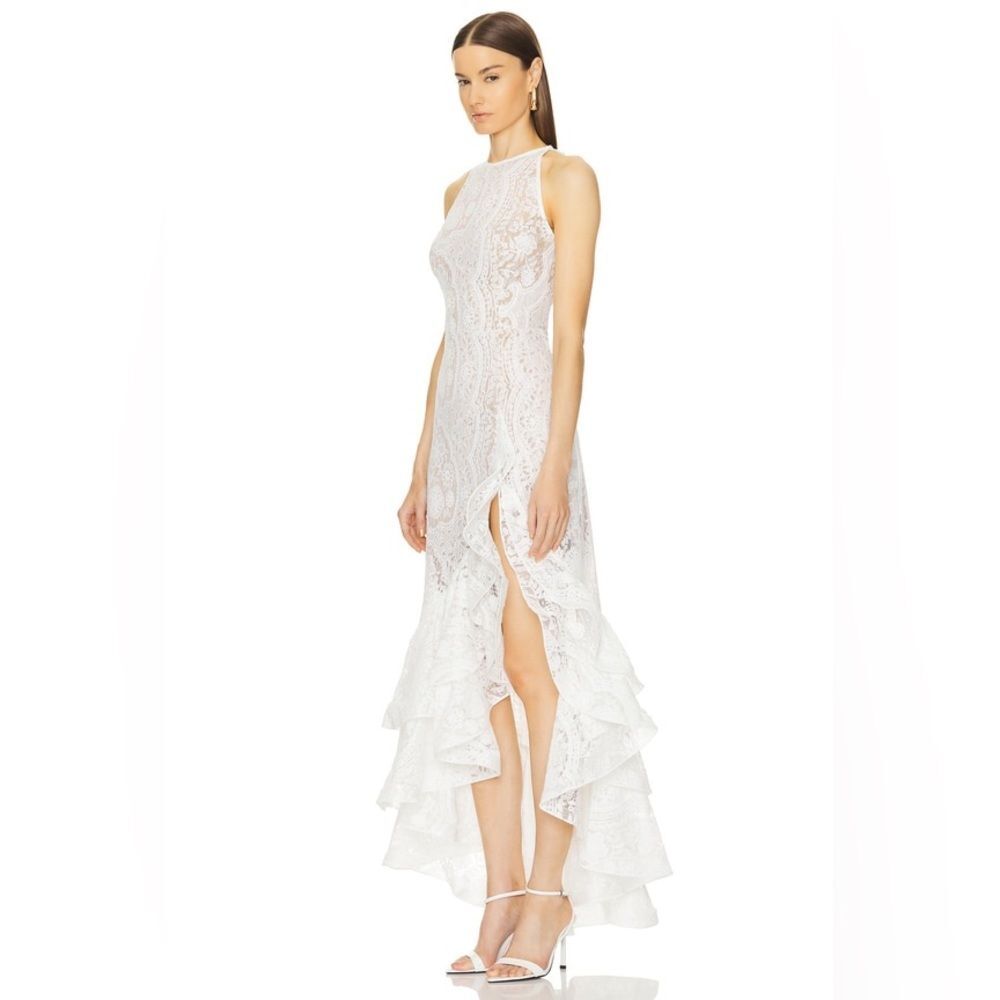 NWOT BRONX ADN BANCO Sicilia Ruffle LACE White wedding bridal dress - Picture 16 of 16
